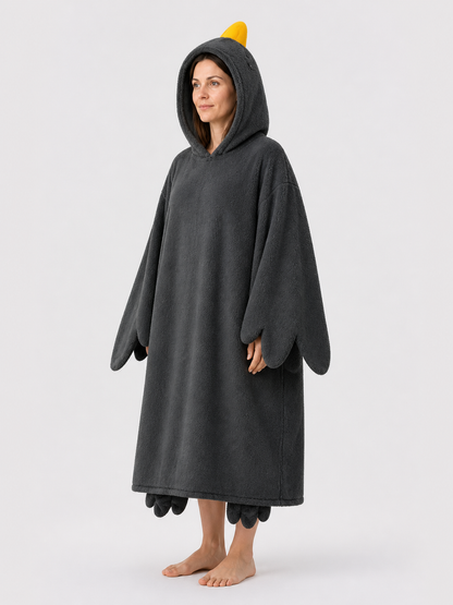 Gray Goose Costume, One-Piece side view
