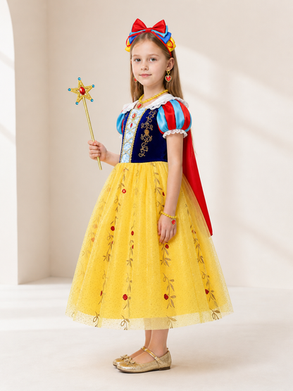 Snow White Princess Costume with Dress side view