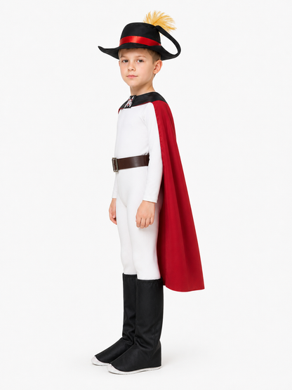 Puss in Boots Costume with Cape and Hat side view