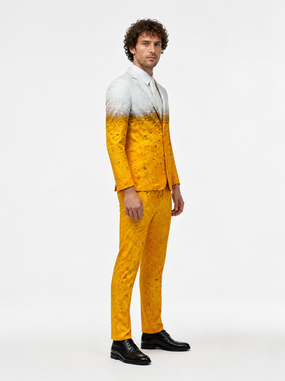 Beer Print Stage Costume, Jacket and Pants side view