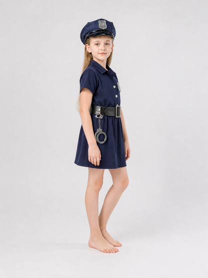Kids Police Costume for Cosplay and Parties