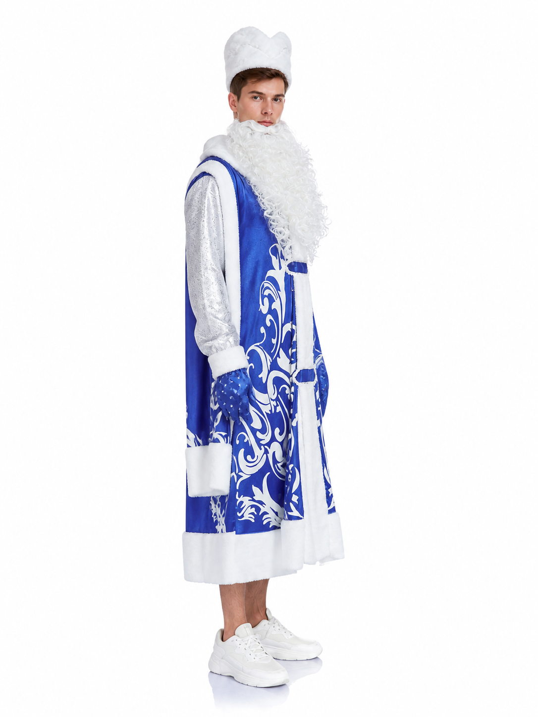 Santa Claus Costume with White Trim side view