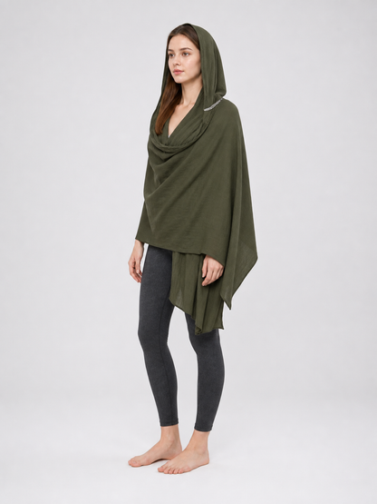Green Carnival Hooded Cape
