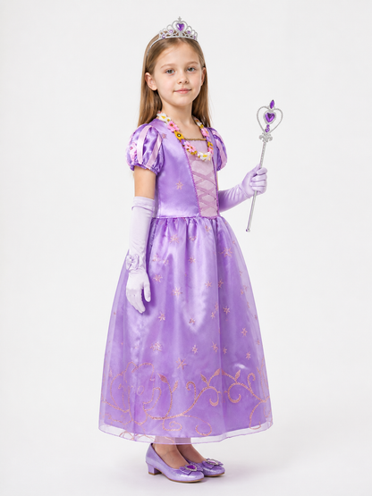 Rapunzel Princess Costume with Accessories side view