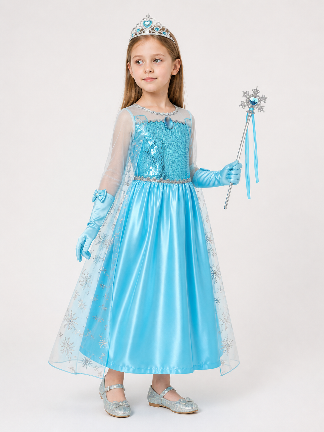 Snow Queen Halloween Costume side view