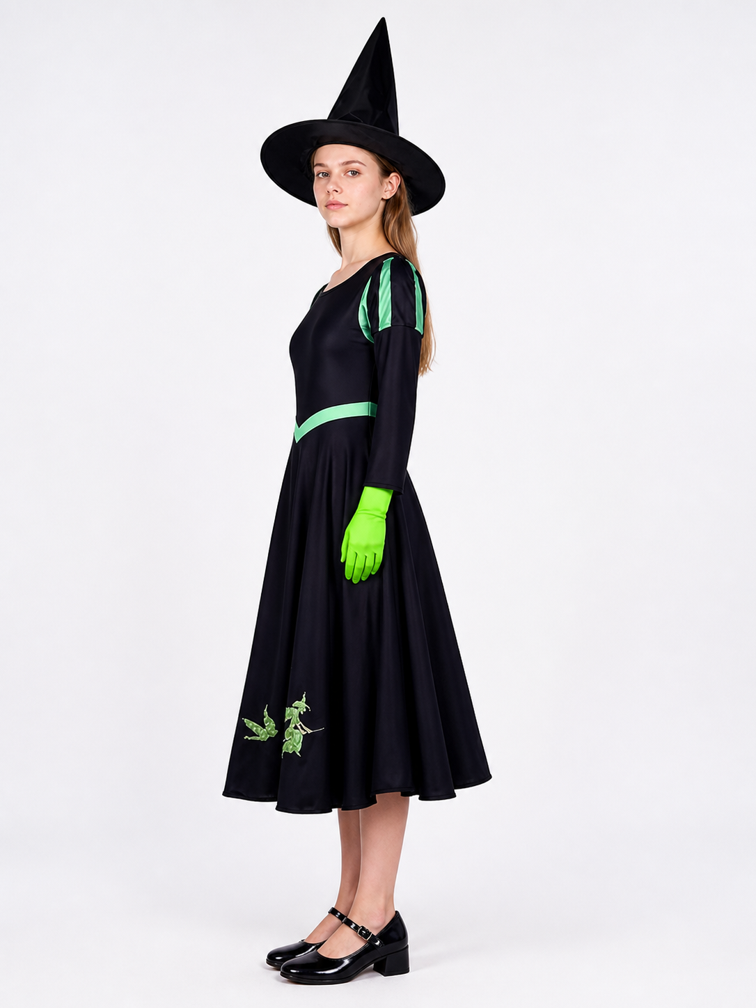 Cosplay Costume Set: Dress, Hat, and Gloves