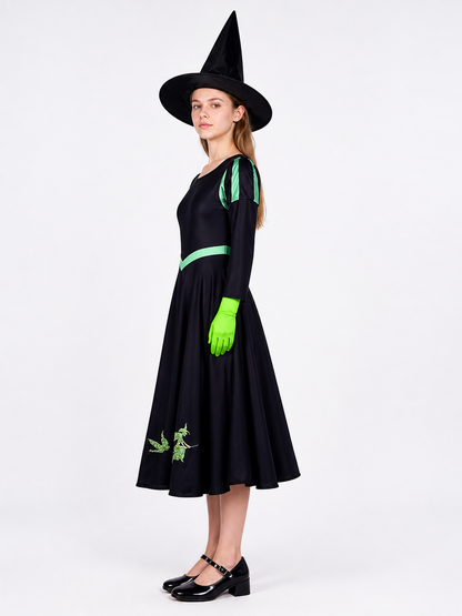 Cosplay Costume Set: Dress, Hat, and Gloves