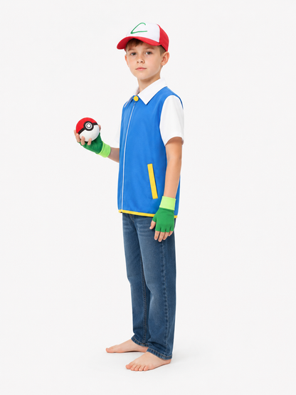 Ash Pokémon Cosplay Costume for Halloween side view