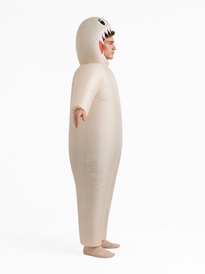 Adult Inflatable Shark Carnival Costume side view