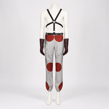 Cosplay Costume with Straps, Gloves, and Pants