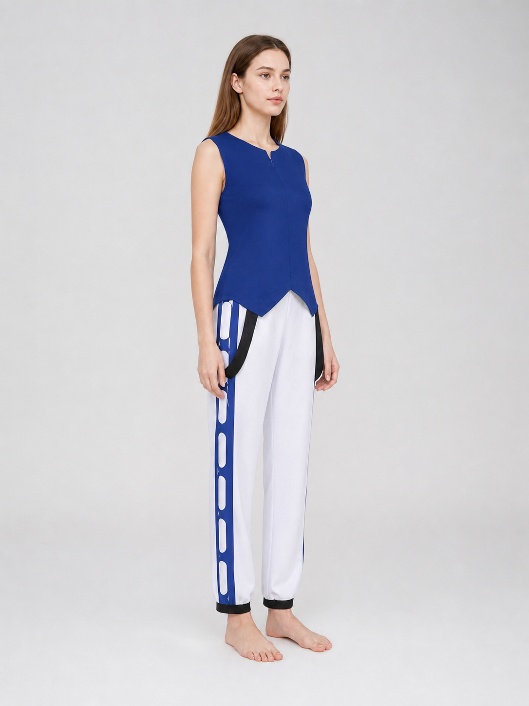 Rimuru Cosplay Costume: Dark Navy Top and Pants