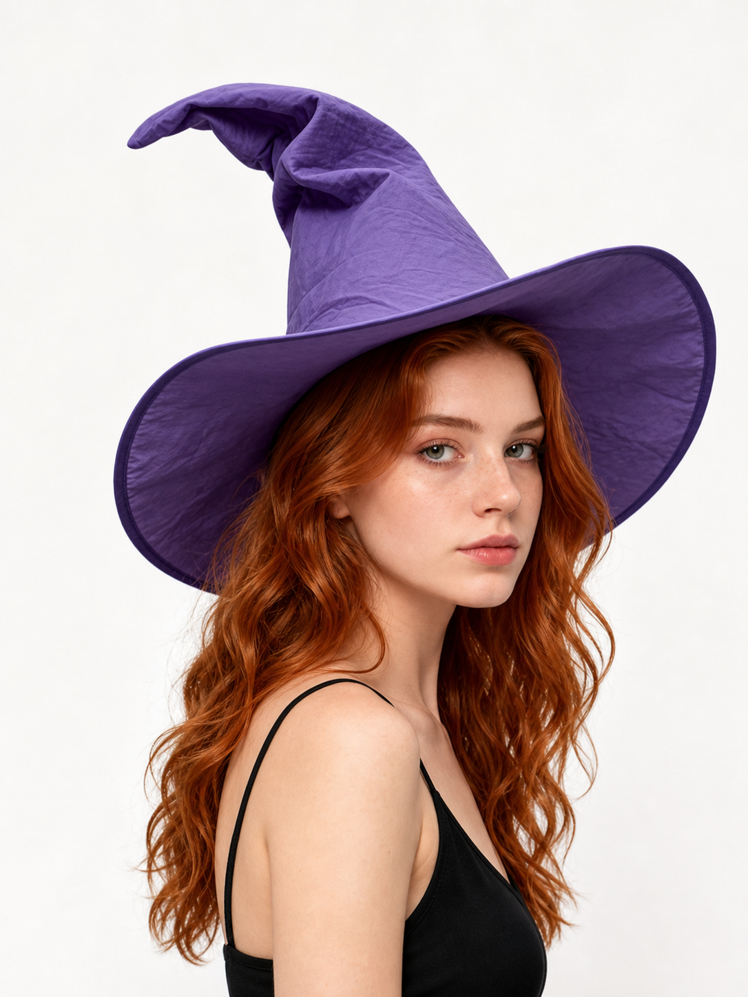 Dark Purple Witch Hat for Halloween