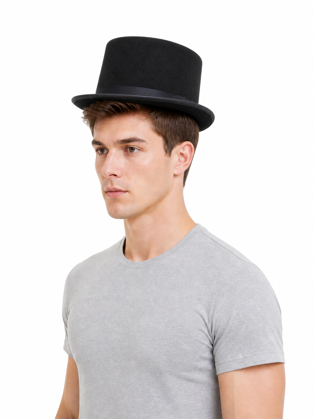 Black Carnival Hat for Magic Tricks and Masquerade