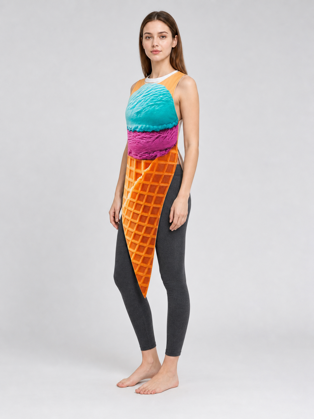 Ice Cream Cone Costume for Parties