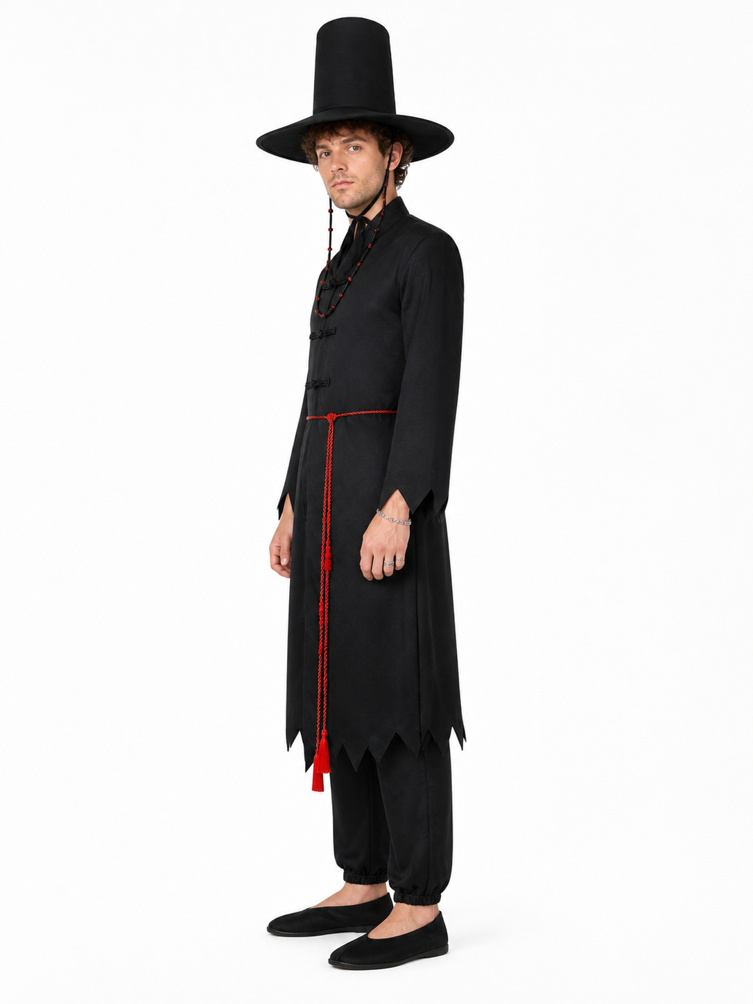 Cosplay Costume with Hat and Jewelry side view