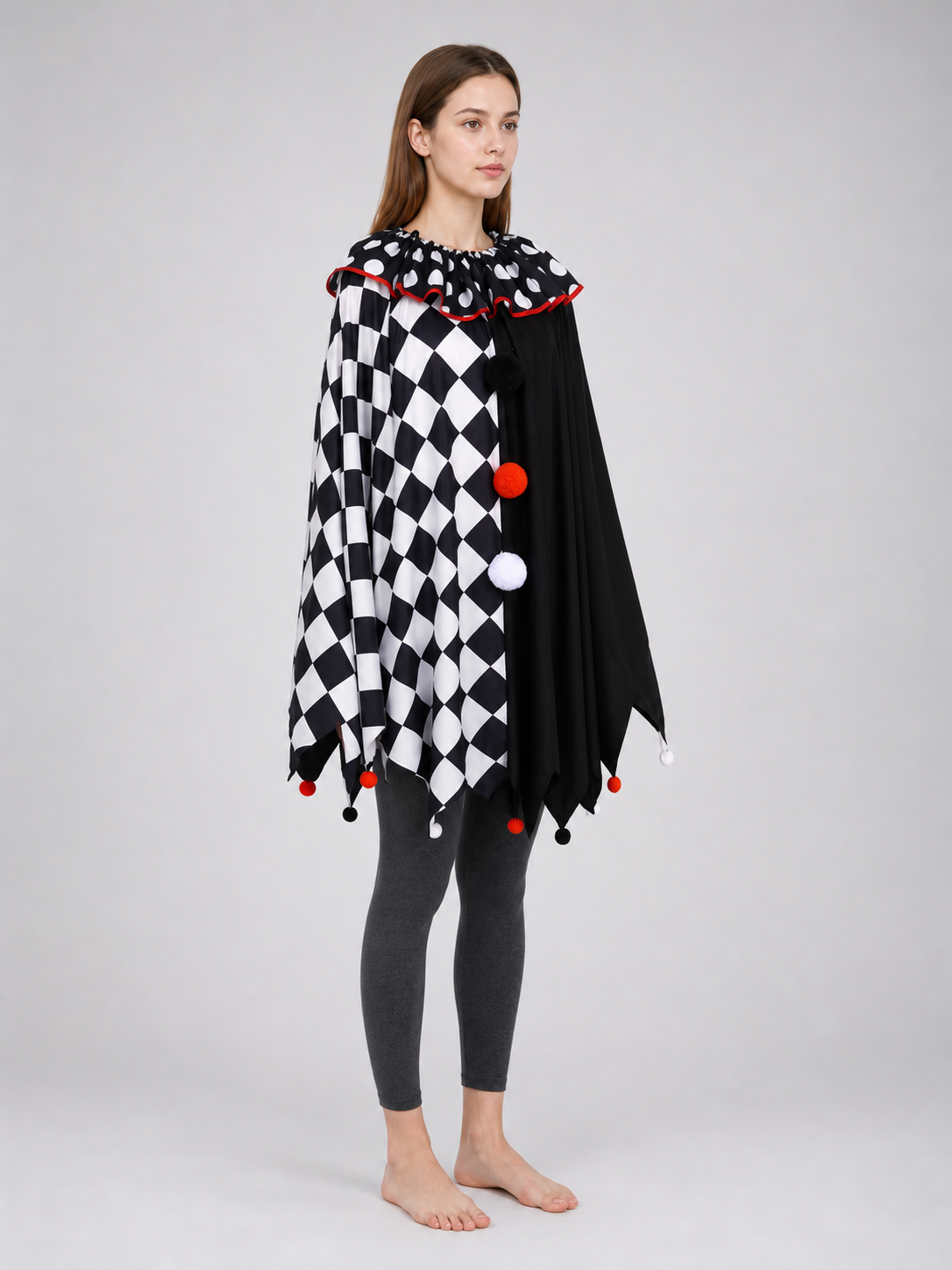 Clown Cape Cloak for a Carnival Costume