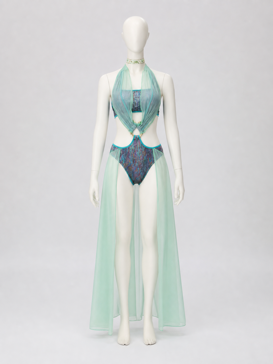 Medusa Stage Costume with Transparent Cape