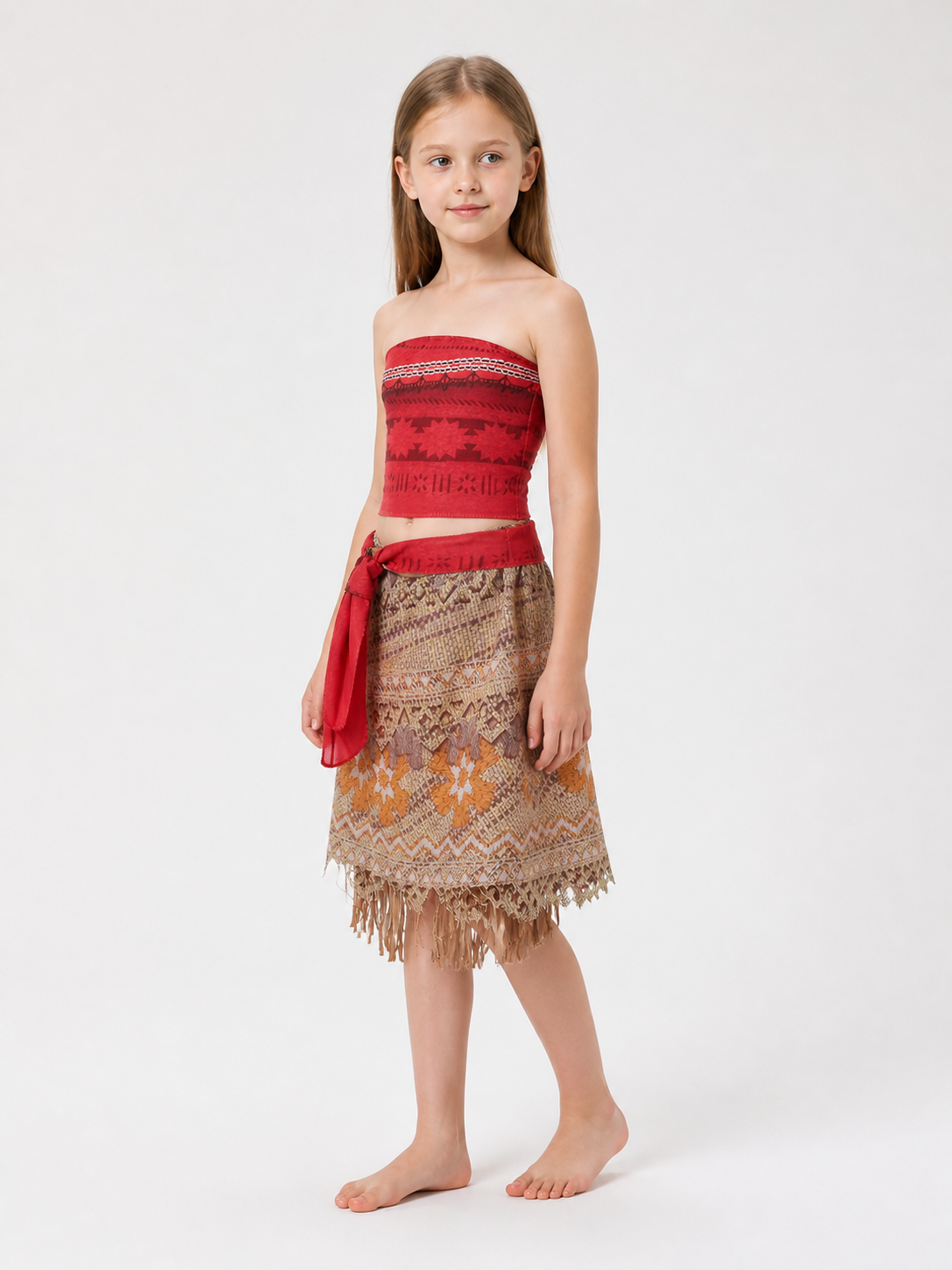 Fringed Princess Costume for Carnival and Cosplay side view
