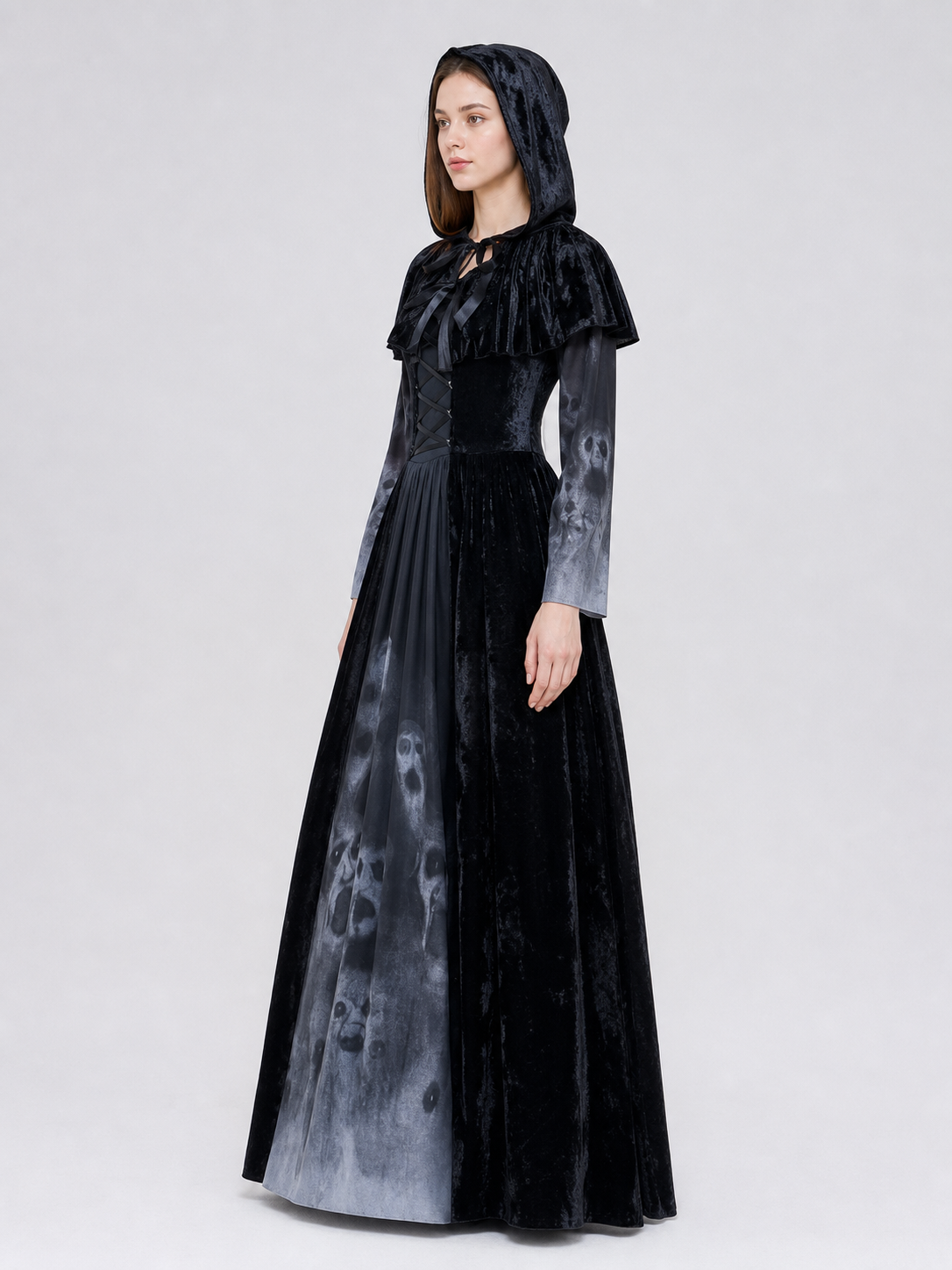 Gothic Costume: Hooded Dress and Cape