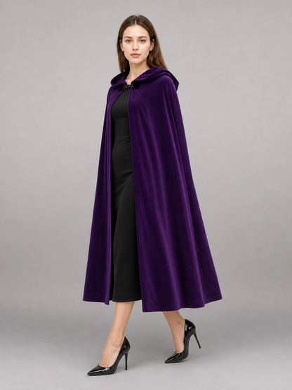 Purple Costume Cloak with Hood