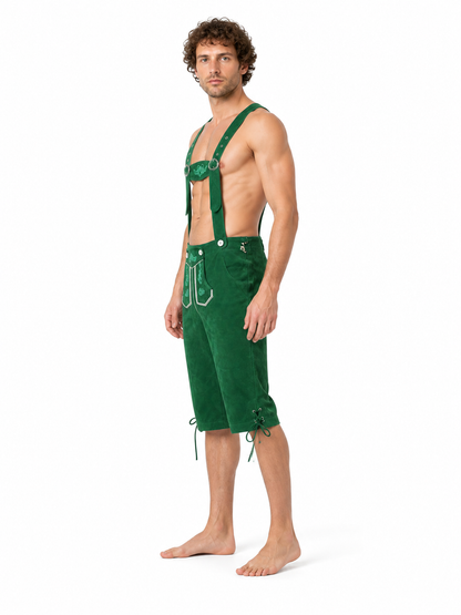 Oktoberfest Overalls with Embroidery and Drawstrings side view