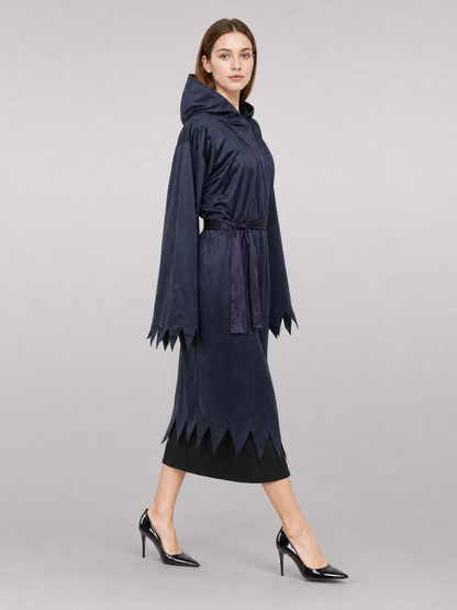 Dark Carnival Cloak with Hood and Belt