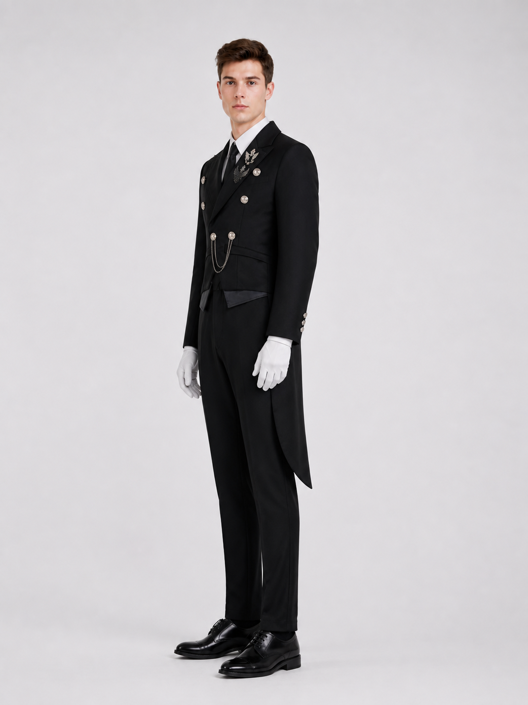 Cosplay Costume, Tailcoat with Vest and Trousers side view