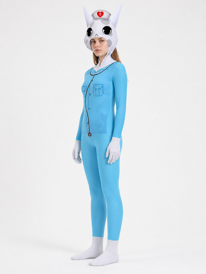 Carnival Rabbit Doctor Costume with Red Cross