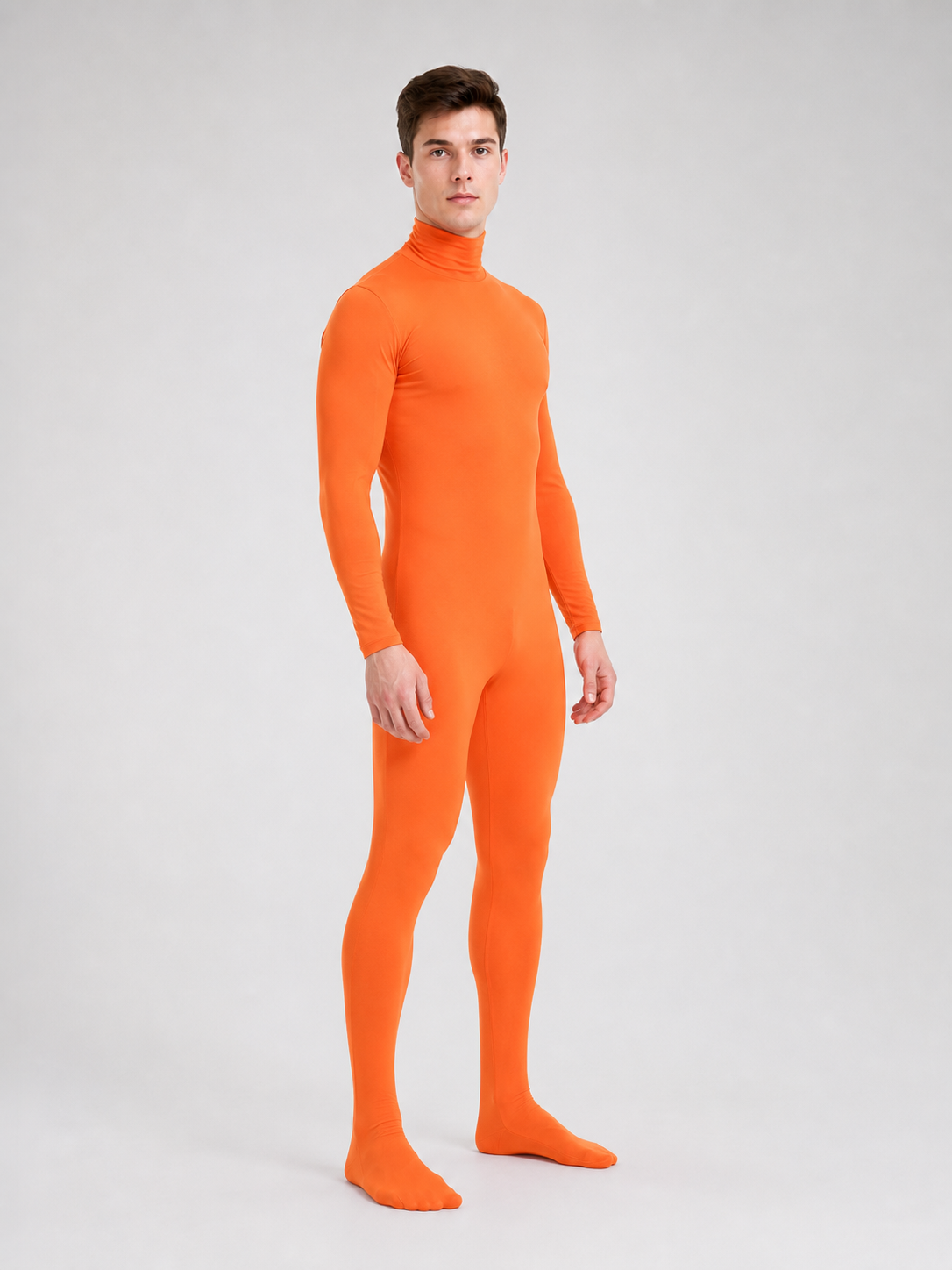 Orange Hooded Morph Suit for Cosplay