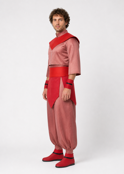 Avatar Cosplay Costume Set with Cape and Apron side view