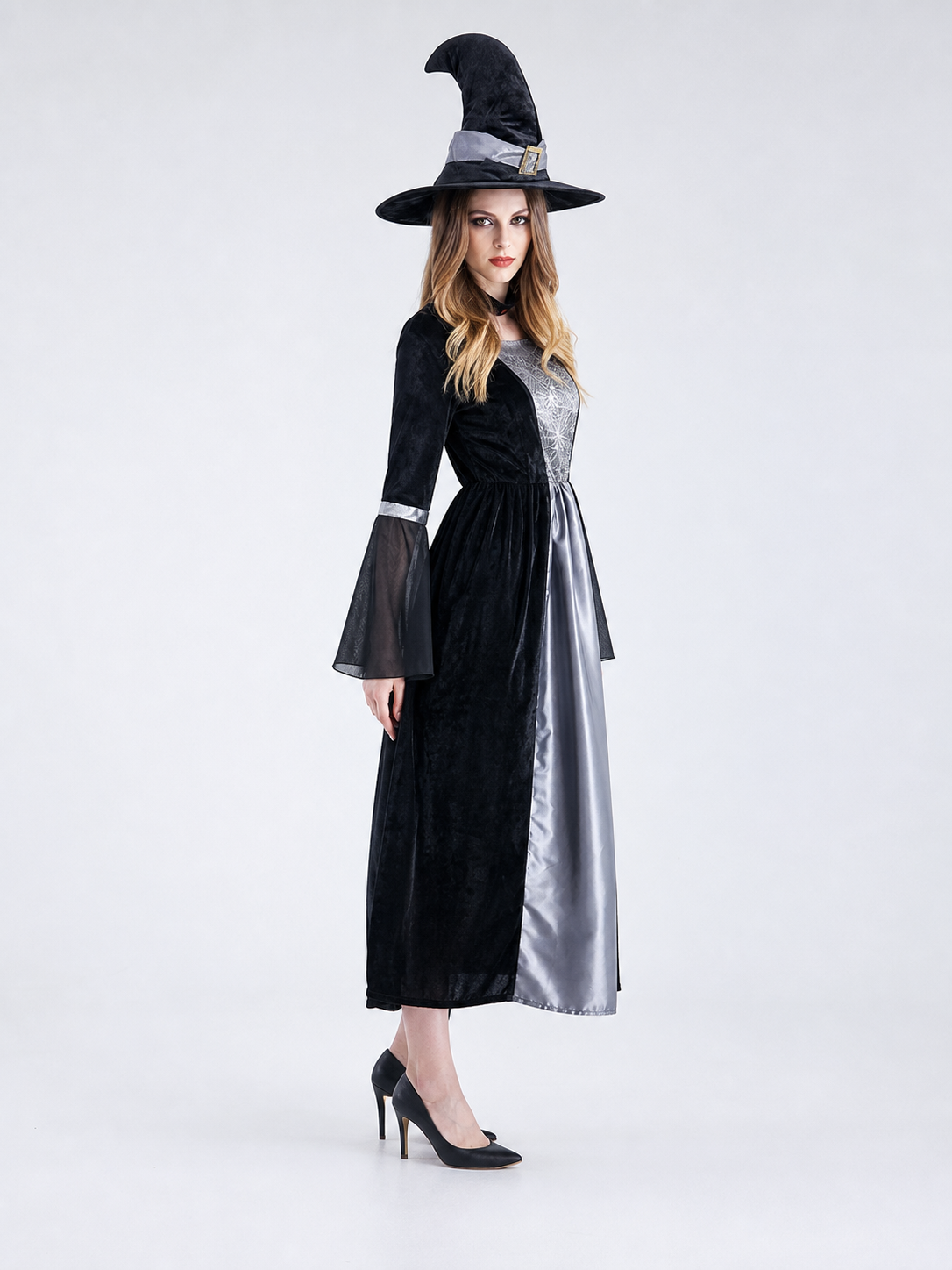 Halloween Cosplay Costume: Dress and Hat side view
