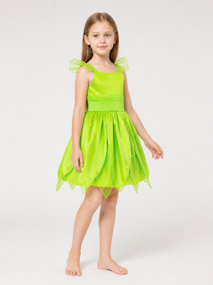 Bright Green Carnival Costume for Halloween and Cosplay side view