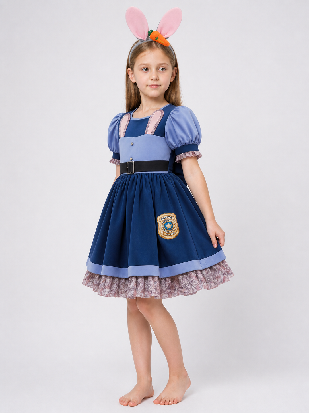 Blue Rabbit Costume for Halloween and Cosplay side view