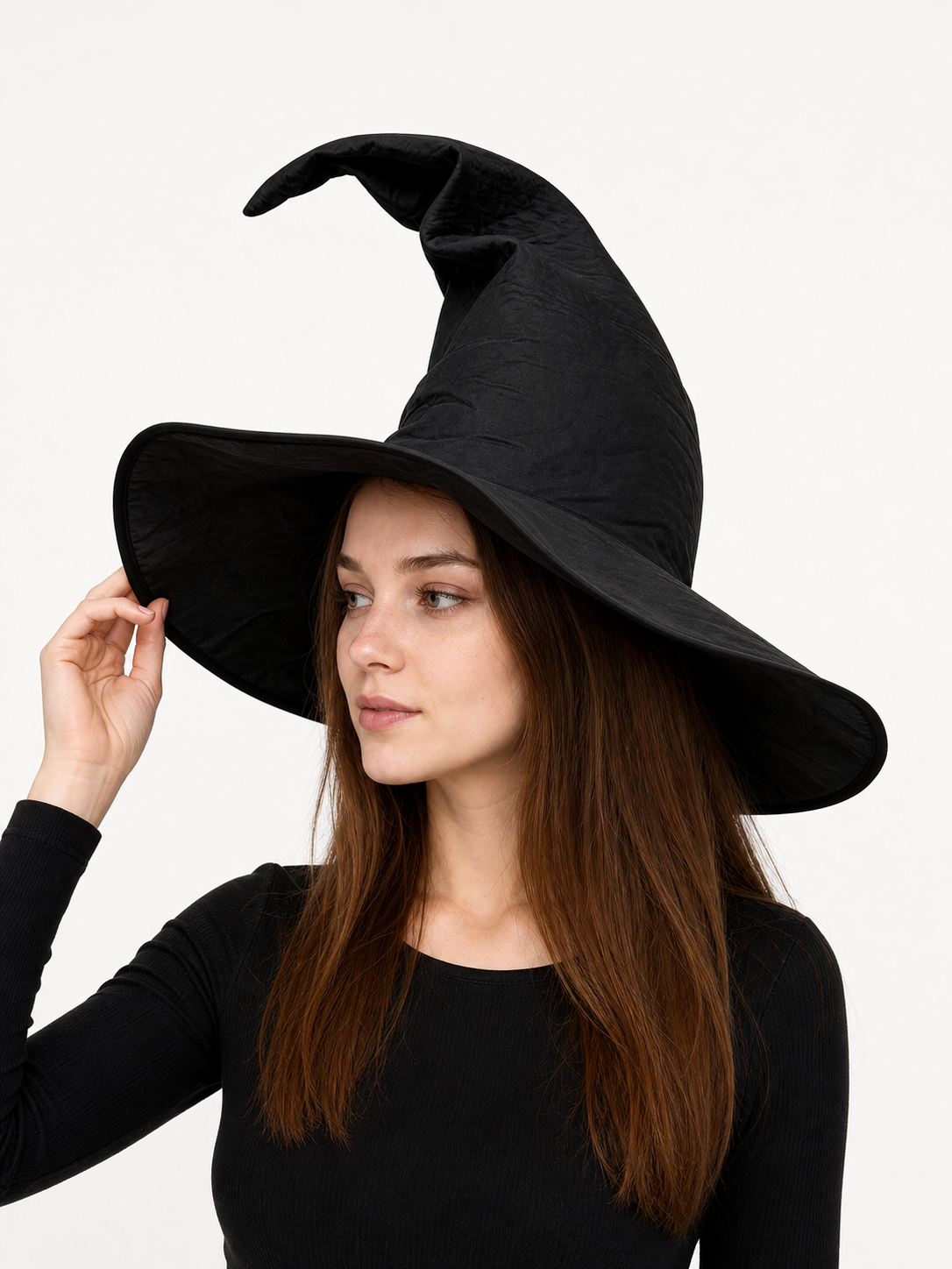 Carnival Witch Hat with Wide Brim
