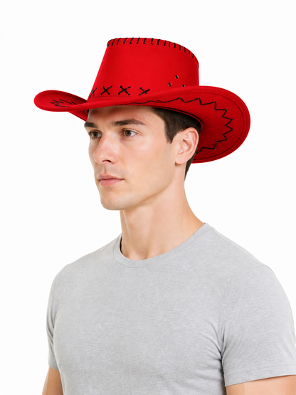 Carnival Cowboy Hat with a Wide Brim