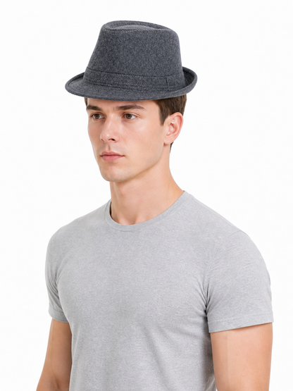 Wide-Brim Carnival Fedora Hat