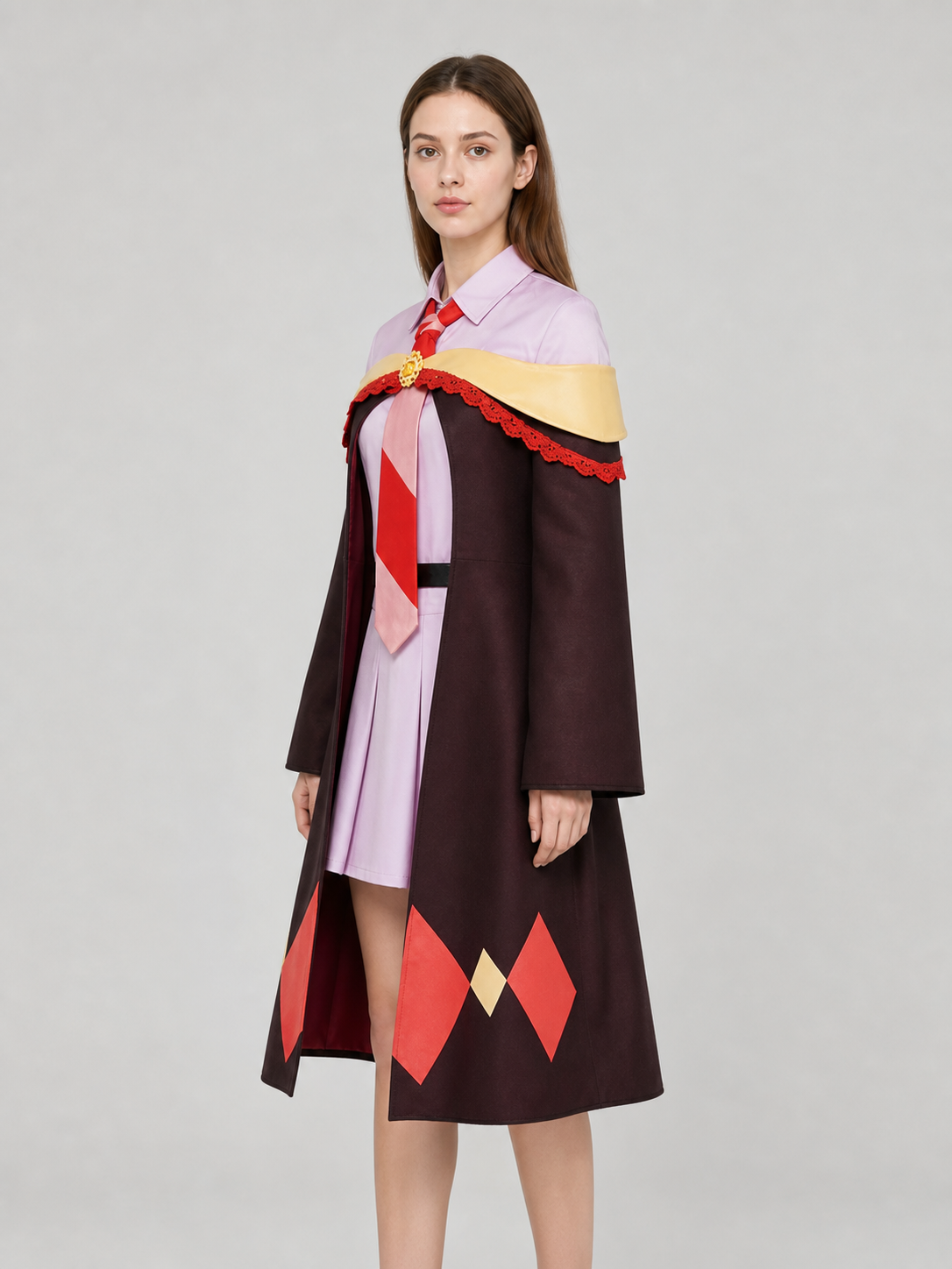 Megumin Cosplay Costume: Shirt, Skirt, Cloak, Hat