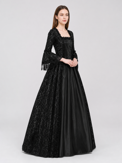 Gothic Victorian-style lace dress side view 2