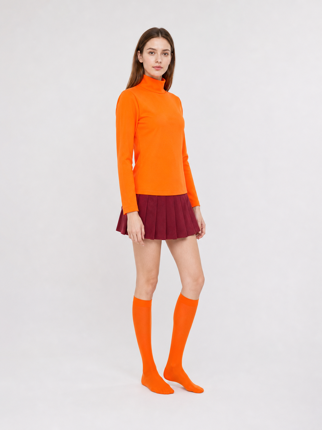 Velma Cosplay Costume: Top and Skirt