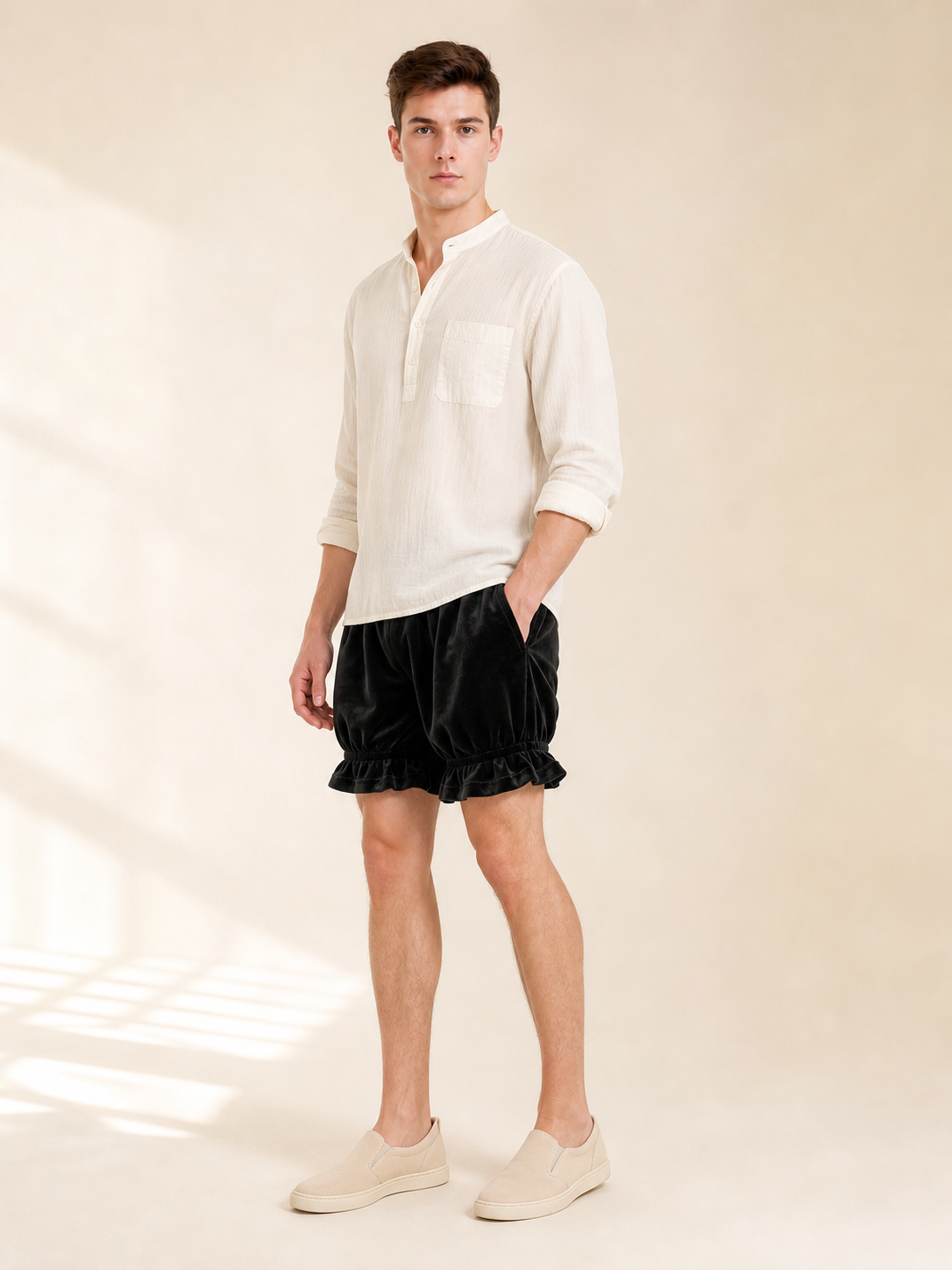 Women’s Ruffled Bloomers, Black
