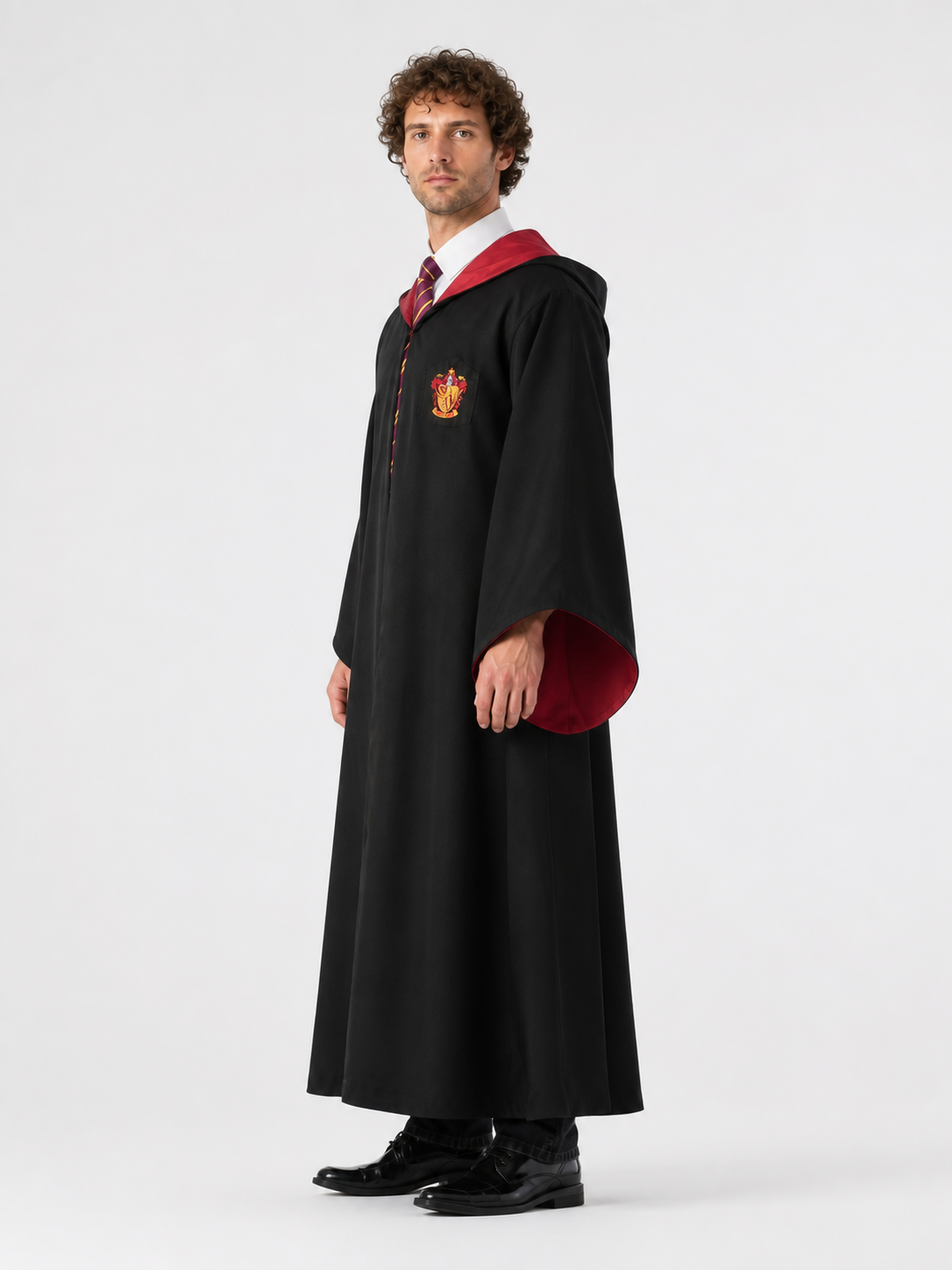Harry Potter Hooded Robe with Crest side view