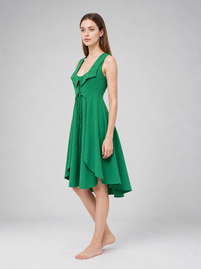 Sleeveless Medieval-Style Dress for Cosplay