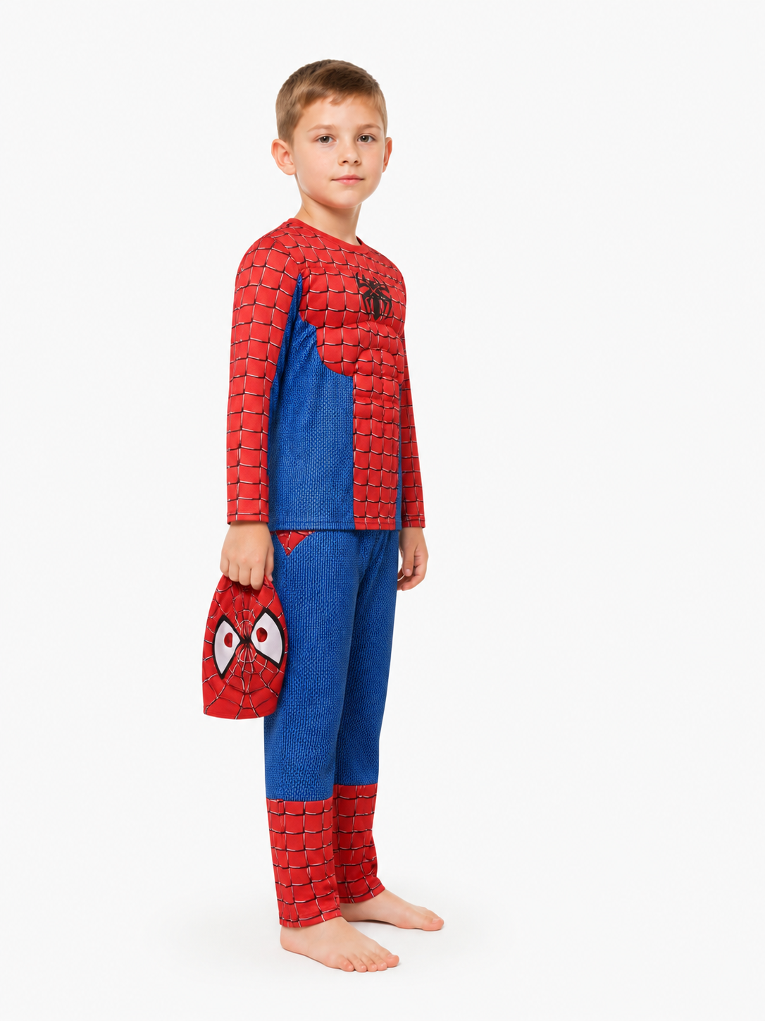 Kids' Spider-Man Costume with Mask side view