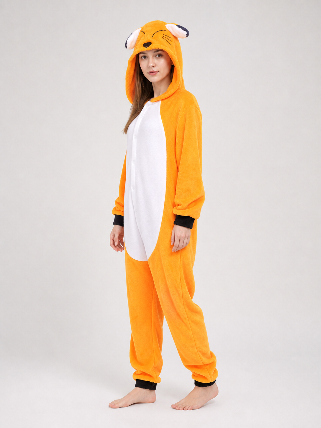 Fox Kigurumi Hooded Onesie for Sleep and Costume