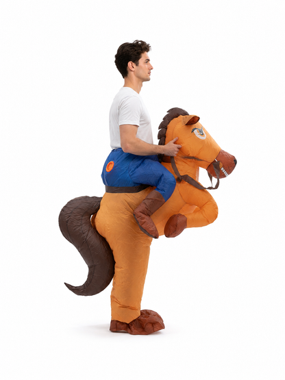 Inflatable Dinosaur Costume with Riding Effect side view