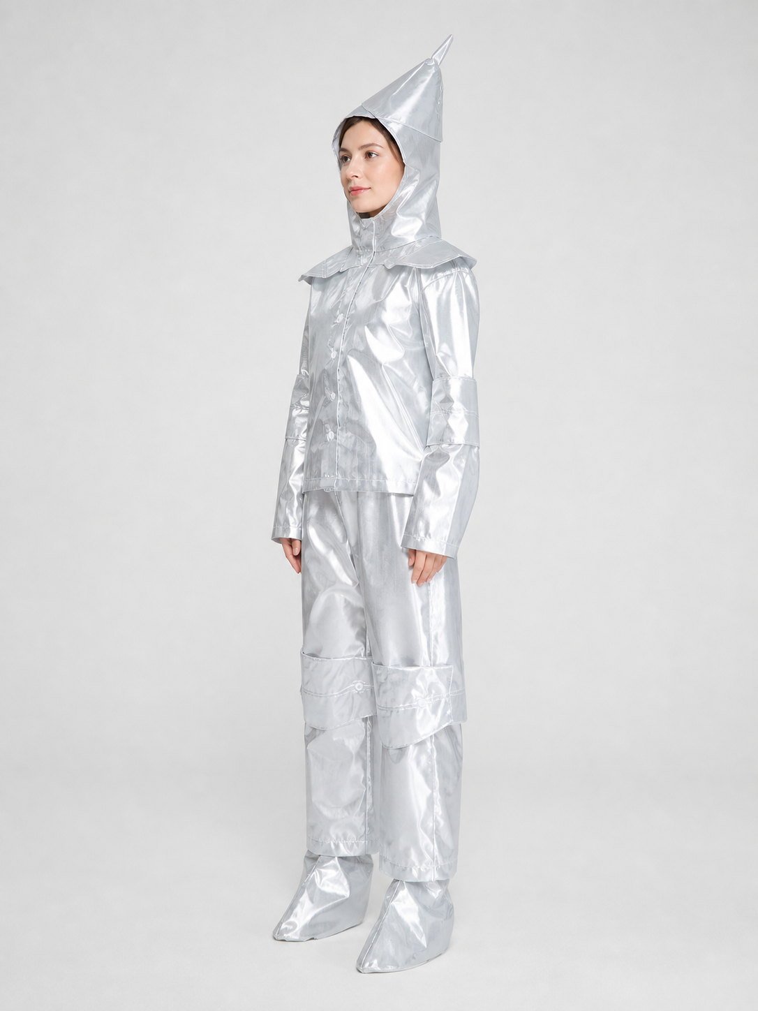 Iron Woodcutter Costume with Hood for Role-Playing