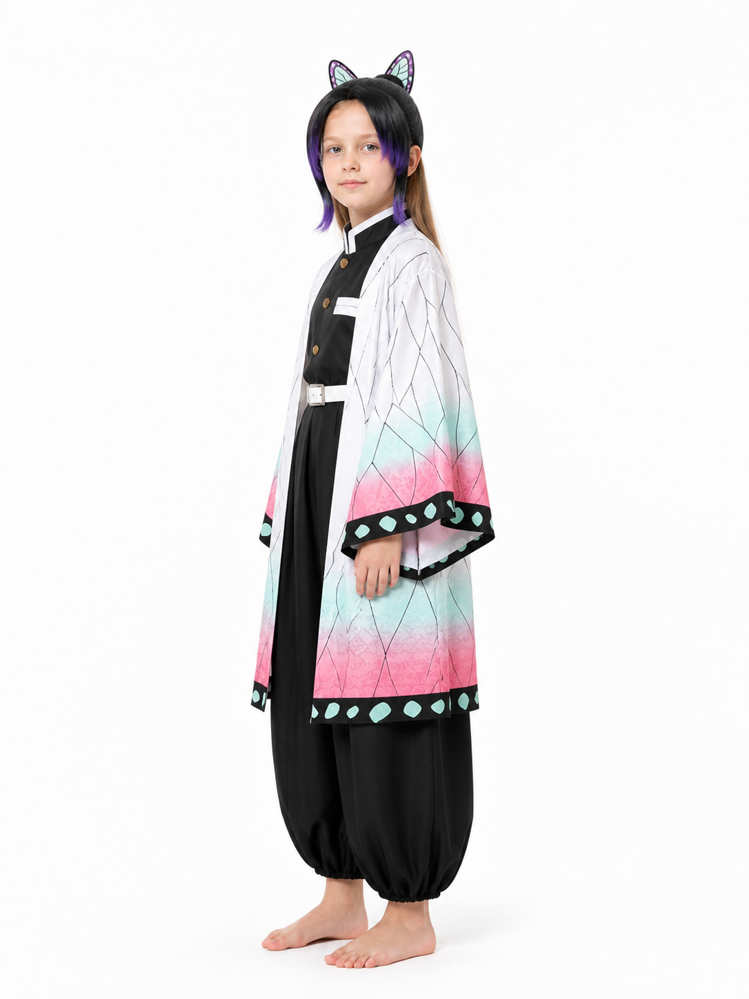 Shinobu Kocho Anime Cosplay Cloak Cape side view