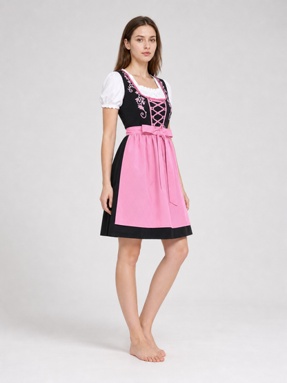Women's Beer Girl Dress, Bavarian Costume side view 2