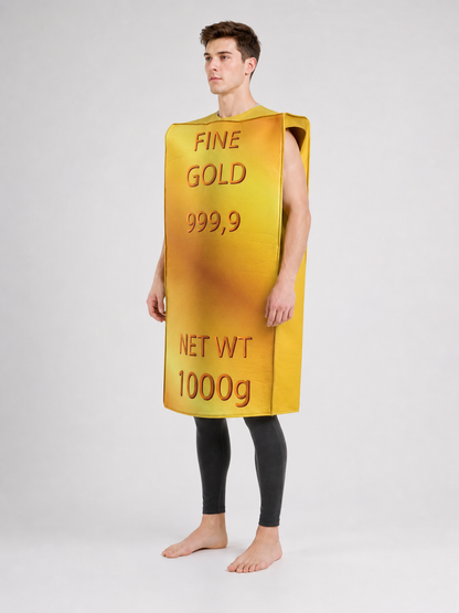Gold Bar Costume Tunic for Parties