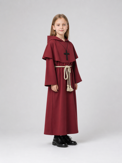 Red Hooded Priest Costume